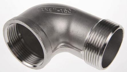 499-3388 RS Pro Stainless Steel Circular 90° Elbow 2in R(T) Female x 2in R(T) Male