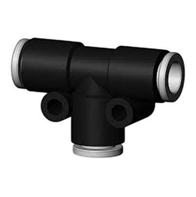 KQ2T16-00A-X35 SMC KQ2 Pneumatic Tee Tube-to-Tube Adapter, Push In 16 mm