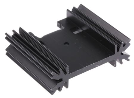 SK409-38,1STC Fischer Elektronik Heatsink, 7K/W, 38.1 x 45 x 12.7mm, Clip