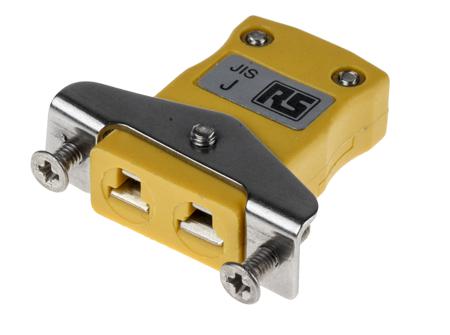 771-8862 RS Pro JIS Miniature Panel Mount Socket Connector for use with Type J Thermocouple
