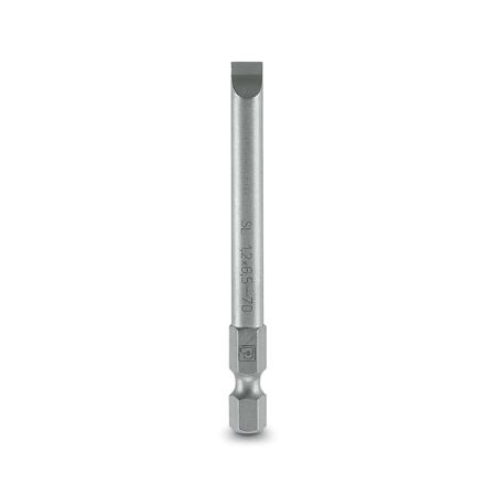 1212577 Phoenix Contact Hexagon Driver Bit, 1.2 x 6.5 x 70 mm Tip, 1/4 in Drive, Phillips Drive, 70 mm Overall