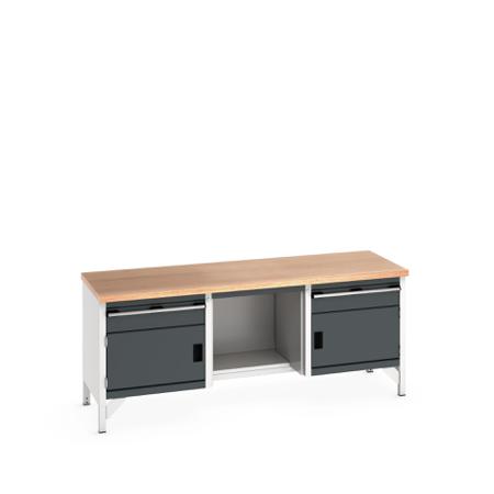 41002067-19V Bott 41002067.19V Sheet Steel Workbench, 840mm x 750mm x 2000mm
