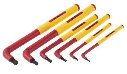 917-1502 RS Pro L Shape Hex Key Set 6 pieces Insulated S2 Steel