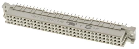 09032962825 HARTING 96 Way 2.54mm Pitch, Type C Class C1, 3 Row, Straight DIN 41612 Connector, Socket