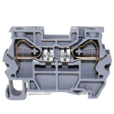 262-4321 RS PRO Grey Component Terminal Block, 6mm², 1-Level, Spring Termination