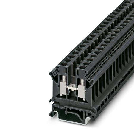 3022328 Phoenix Contact  UK 10 N BK Series Black, Single-Level, Screw Termination