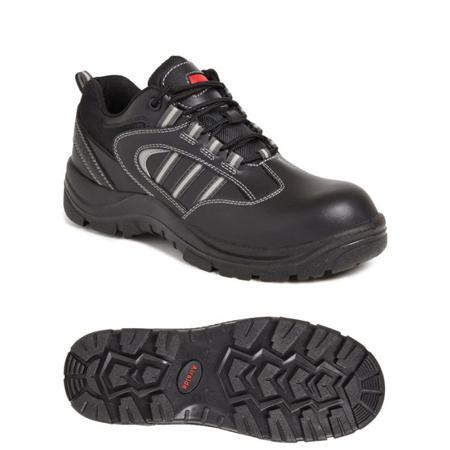 SS705CM-06 Sterling Safety Wear Unisex Black  Toe Capped Safety Boots, UK 6