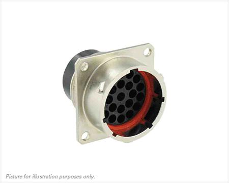 UT001823PH6 Souriau Sunbank by Eaton Circular Connector, 23 Contacts, Flange, Standard Connector, Plug, Male, IP68, IP69K, UT0