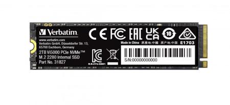 31827 Verbatim Vi5000 2TB M.2 Internal Hard Drive