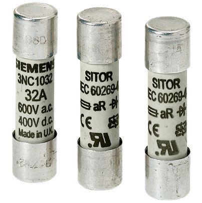 3NC1210-0MK Siemens 10A Cartridge Fuse, 10 x 38mm
