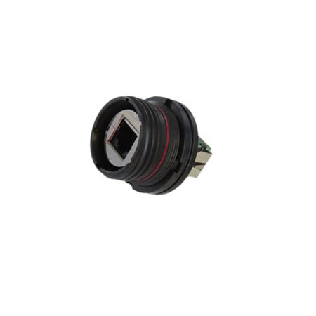 RJFTV67A1ZNF312 Amphenol Socapex RJFTV6 Series Female RJ45 Connector, Jam Nut, Cat6 1 Port 8 -Way
