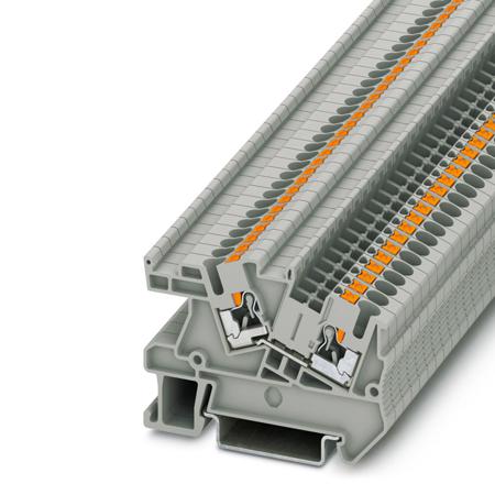 3213968 Phoenix Contact PTI Series PTI 2,5 Non-Fused Terminal Block, 2-Way, 24A, 26 → 12 AWG Wire, Push In Termination