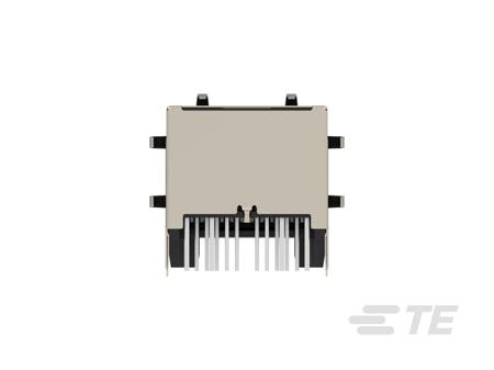 2489120-1 TE Connectivity 24891 Series Female Ethernet Connector, Hole Mount, Cat5 Right Angle 1 Port 8 -Way