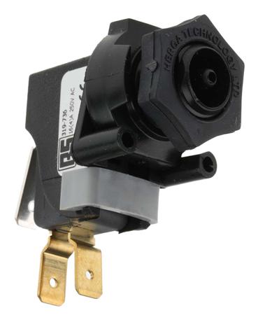 319-736 RS PRO 6871 Series Latching Air Switch, 250mm Fly Lead, Panel Mounted
