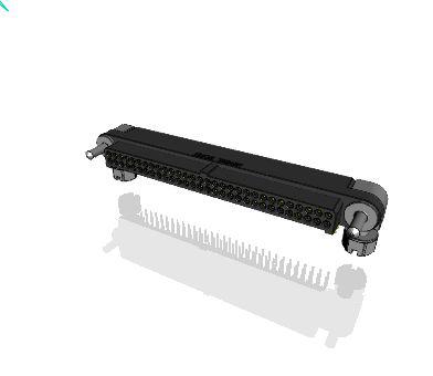 MHDAS2M060BE01 Amphenol Socapex MHDAS Series Straight PCB PCB Header, 60 Contact(s), 1.27 mm Pitch, 2 Row, Shrouded