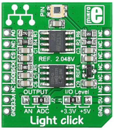 MIKROE-1424 MikroElektronika Light Sensor Add On Board MikroBus