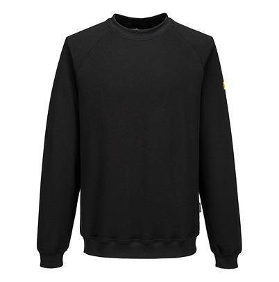 AS24BKRXXL Portwest AS24 Black Work Sweatshirt XXL