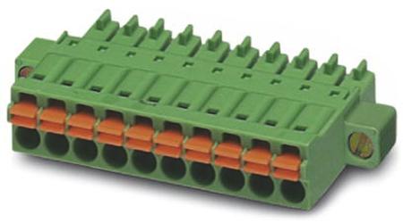 1966127 Phoenix Contact, 3.5mm Pitch, FMC 1.5/ 5-STF-3.5, 5 Way, , Pluggable Terminal Block, Plug, Cable Mount, Spring Cage