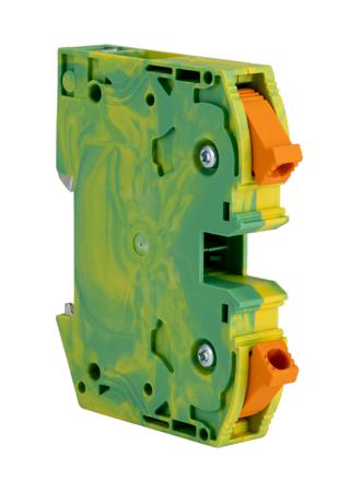 3212066 Phoenix Contact  PTPOWER 35 Series Green, Yellow, 35mm², Push In Termination