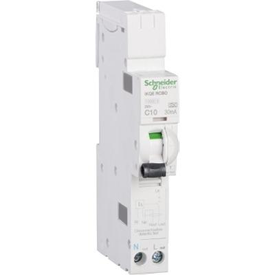 SEE110C03 Schneider Electric RCBO, 10A Current Rating, 1P+N Poles, 30mA Trip Sensitivity, Type C, Acti9 Range