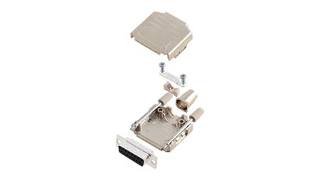 6355-0004-12 Encitech Connectors 6355 Series Plastic D Sub Backshell, 15 Way