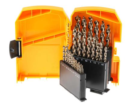 DT7926-XJ DeWALT 29-Piece Twist Drill Bit Set for Metal, 13mm Max, 1mm Min, HSS-G Bits