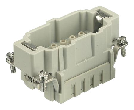 09332102602 HARTING Heavy Duty Power Connector Insert, 16A, Male, Han E HMC Series, 10 Contacts