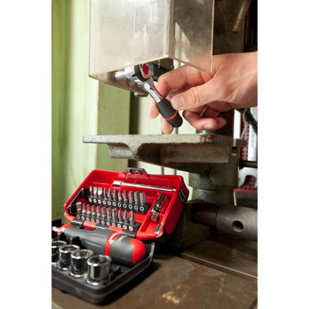 R-360NANOPB Facom R.360NANOPB 38 Piece Socket Set, 1/4 in Square Drive