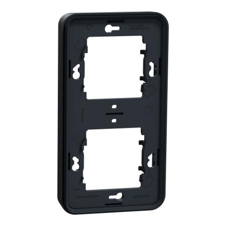 MUR34151 Schneider Electric Grey 2 Gang Plug Socket, Indoor, Outdoor Use