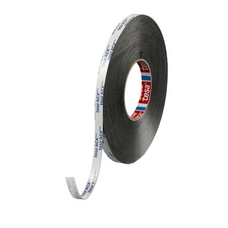 07066-00009-22 Tesa  Black Double Sided Tape, 1.5mm Thick, 54 N/cm, Acrylic Foam Backing, 12mm x 18m