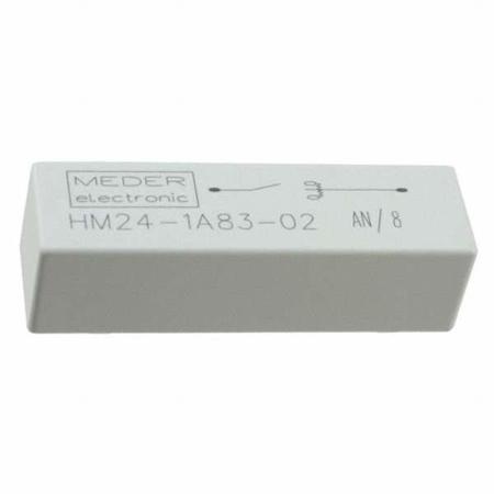 HM24-1A83-02 Standex-Meder Through Hole Reed Relay, 24V dc Coil, NO, 7500V Max, 3A Max, 600 Ω