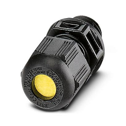 1424465 Phoenix Contact G-ESIS Series Black Polyamide Cable Gland, M12 Thread, 3mm min., 6mm max., IP66, IP68