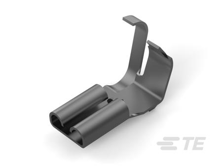 170141-2 TE Connectivity, FASTON Receptacle Terminal, Grey, Uninsulated, Tin 20 → 16 AWG