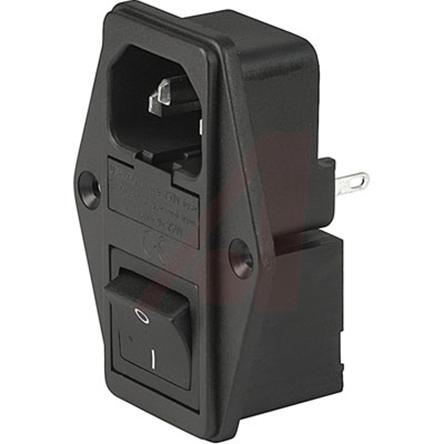 4304-6087 Schurter C14 Panel Mount IEC Connector