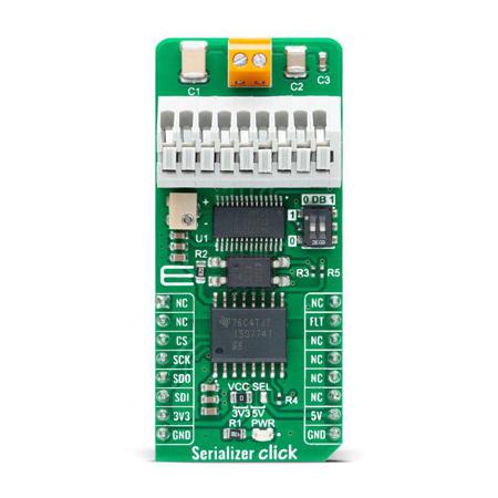 MIKROE-4925 MikroElektronika  Serializer Click Add On Board Signal Conversion Development Tool