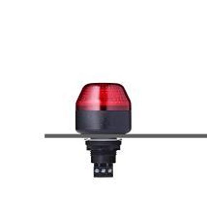801522310 AUER Signal M22 Series Series Red Multi Strobe Beacon, 120 V ac, Panel Mount, LED Bulb, IP65, IP67