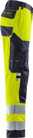 129517-171-128 Fristads 2161 ATHF Men's Trousers Navy, Yellow 88 cm Waist 82cm Leg