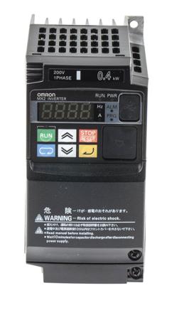 3G3MX2-AB004-EV2 Omron Inverter Drive, 0.4 kW, 1 Phase, 230 V ac, 3.0 A, MX2 Series