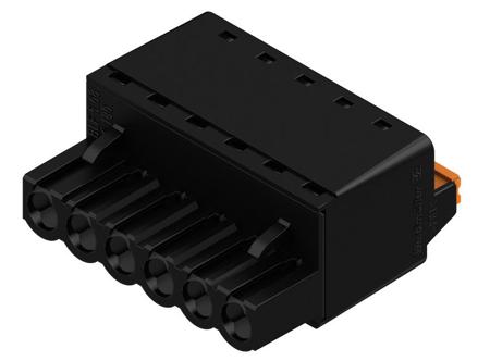 1013470000 Weidmuller, 5.08mm Pitch, BLF 5.08, 6 Way, , Pluggable Terminal Block, Plug, Cable Mount, Push In Termination,