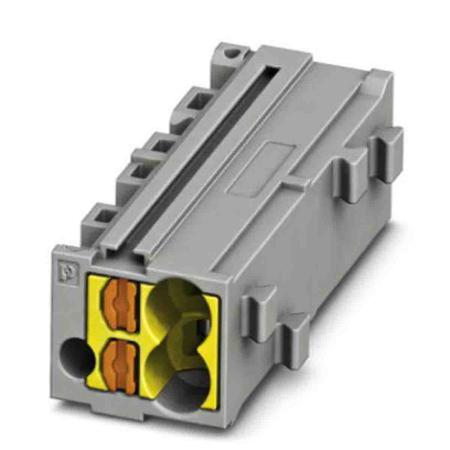 3270437 Phoenix Contact PTMC Series PTMC 1,5-2 /YE Pluggable Terminal Block, 17.5A, 14 → 26 AWG Wire, Push In Termination