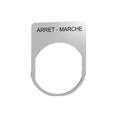 ZBYM2166 Schneider Electric Marking Accessory for Use with Pushbuttons, Arret-Marche