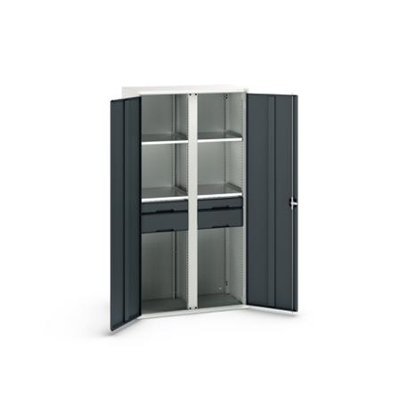 16926582.19 Bott 2 Door, 4 Drawer Sheet Steel Cupboard, 1050 x 550 x 2000mm