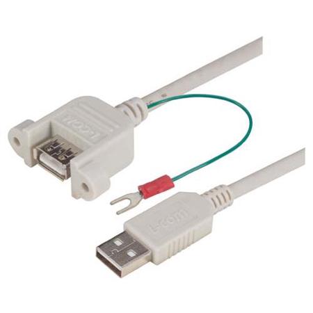 UPMAAGND-05M L-Com , Male USB to Male USB A, 500mm