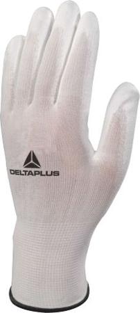 VE702P11 Delta Plus VE702P White Dry Environment Work Gloves, Size 11, Polyurethane Coating