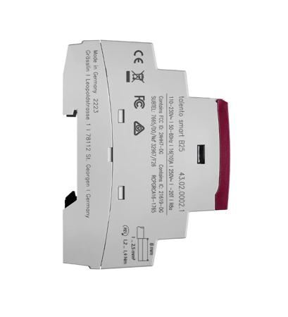 43-02-0002-1 2 Channel Digital DIN Rail Time Switch Measures Days, Hours, Minutes, Seconds, 110 → 230 V ac