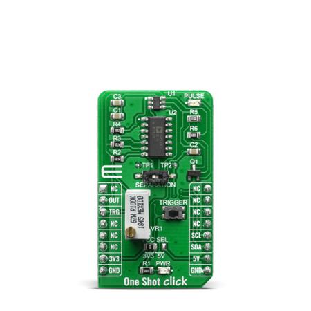 MIKROE-3877 MikroElektronika , One Shot Click Clock Generator for 6993, AD5241 - 256 for Frequency Discriminators,