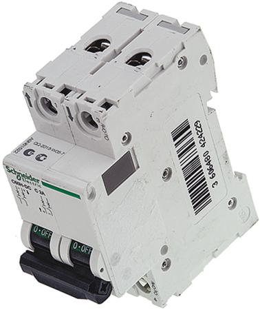 A9N61522 Schneider Electric Acti 9 2A MCB, 2P Curve C