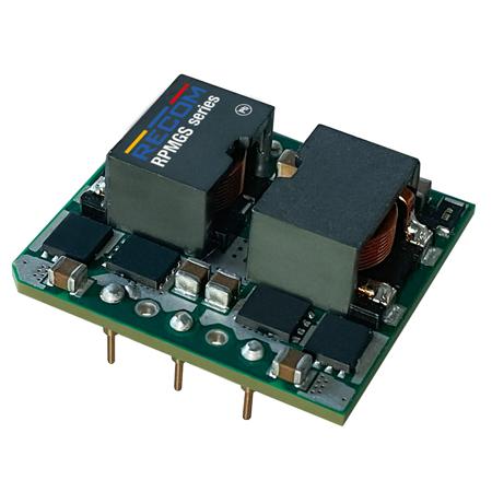 RPMGS12-20 Recom RPMGS-20 DC-DC Converter, 12V dc/ 20A Output, 18 → 75 V dc Input, 0.72W, PCB Mount, +120°C Max Temp -40°C