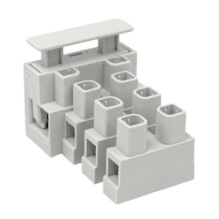 271-8282 RS PRO Fused Terminal Block, 4-Way, 20A, 25mm Wire, Screw Down Termination