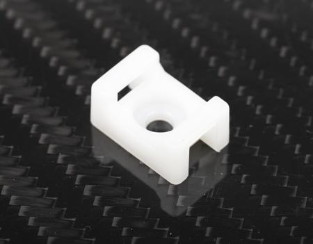 666-717 RS Pro White Cable Tie Mount 10 mm x 15mm, 5mm Max. Cable Tie Width